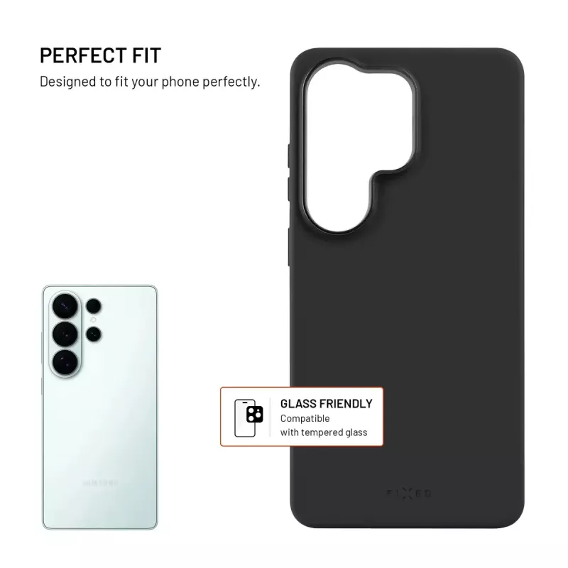 Fixed MagFlow | Zadný kryt | Samsung | Galaxy S26 Ultra | tekutý silikón | čierny