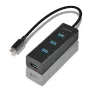 Axagon HUE-S2C rozbočovač USB 3.2 Gen 1 (3.1 Gen 1) Type-A 5000 Mbit/s čierny