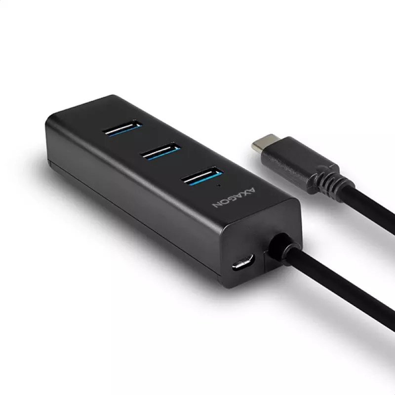 Axagon HUE-S2C rozbočovač USB 3.2 Gen 1 (3.1 Gen 1) Type-A 5000 Mbit/s čierny