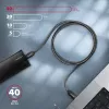 Axagon BUCM432-CM10AB USB kábel USB4 Gen 3x2 1 m USB C čierny