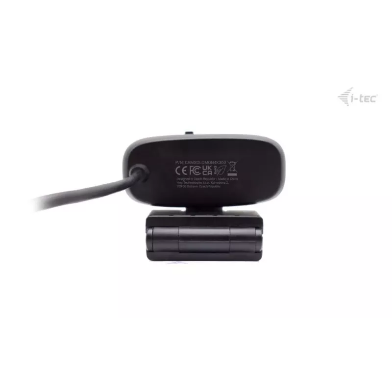 Webkamera i-tec SOLOMON 300 4K, USB, 3840×2160, 8,29 MP, držiak na klip, čierna