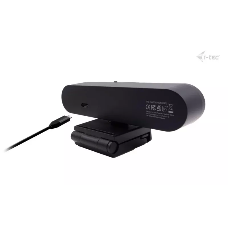 Webkamera ITEC SOLOMON PRO 900 4K, 3840×2160, 8,29 MP, USB, držiak na klip, čierna