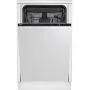 Umývačka riadu BEKO DIS46120 plne integrovaná slimline 45 cm, 11 jedálenských súprav, biela, 46 dB, energetická trieda E