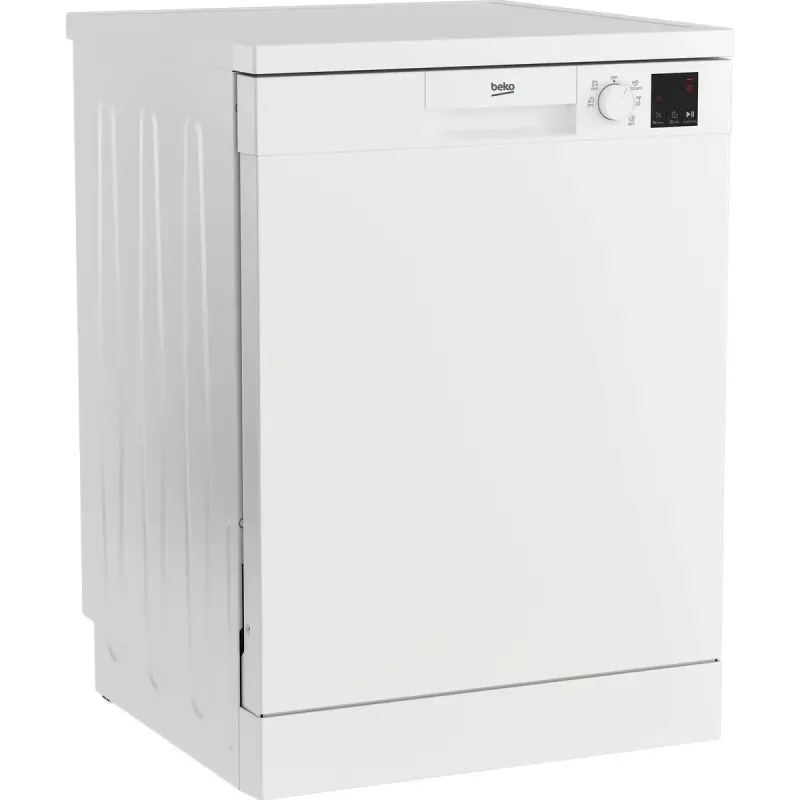 Voľne stojaca umývačka riadu BEKO DVN05320W — šírka 60 cm, 13 jedálenských súprav, 49 dB, 5 programov, energetická trieda E