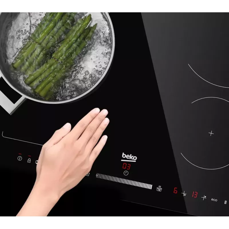 Beko HII64401QT čierna vstavaná 60 cm indukčná varná doska 4 zóny