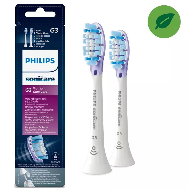 Philips Sonicare G3 Premium Gum Care HX9052/17 2x vymeniteľné hlavice sonickej zubnej kefky