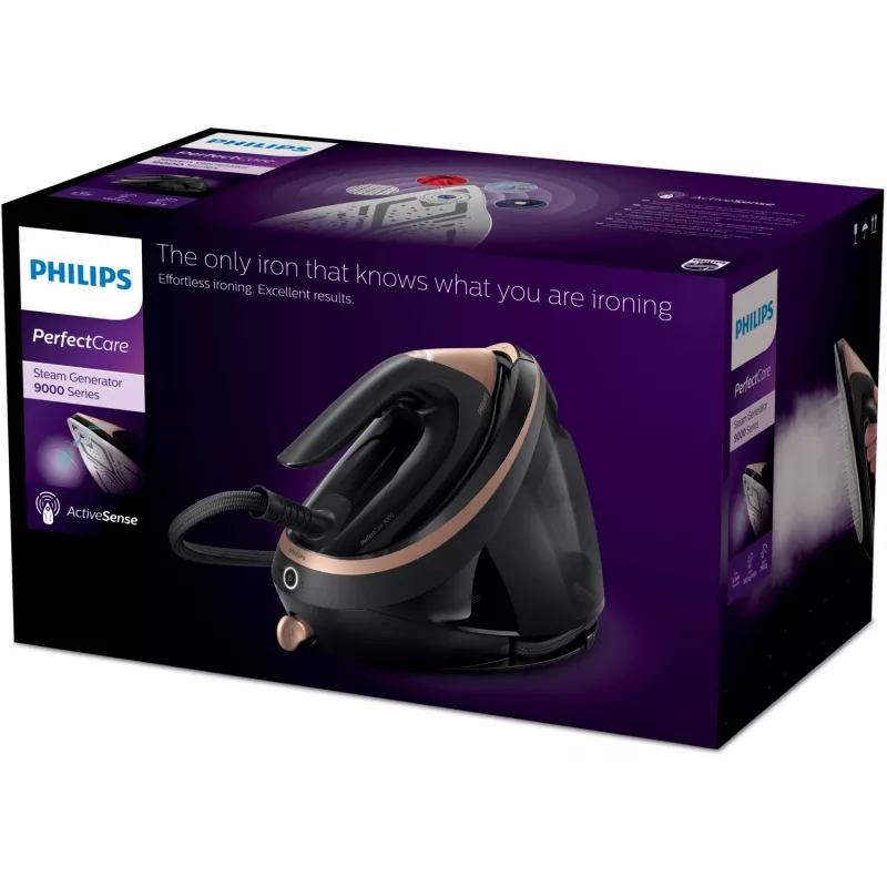 Napájacia žehliaca stanica Philips PSG9040/80 3100 W 1,8 l žehliaca plocha SteamGlide Elite čierna