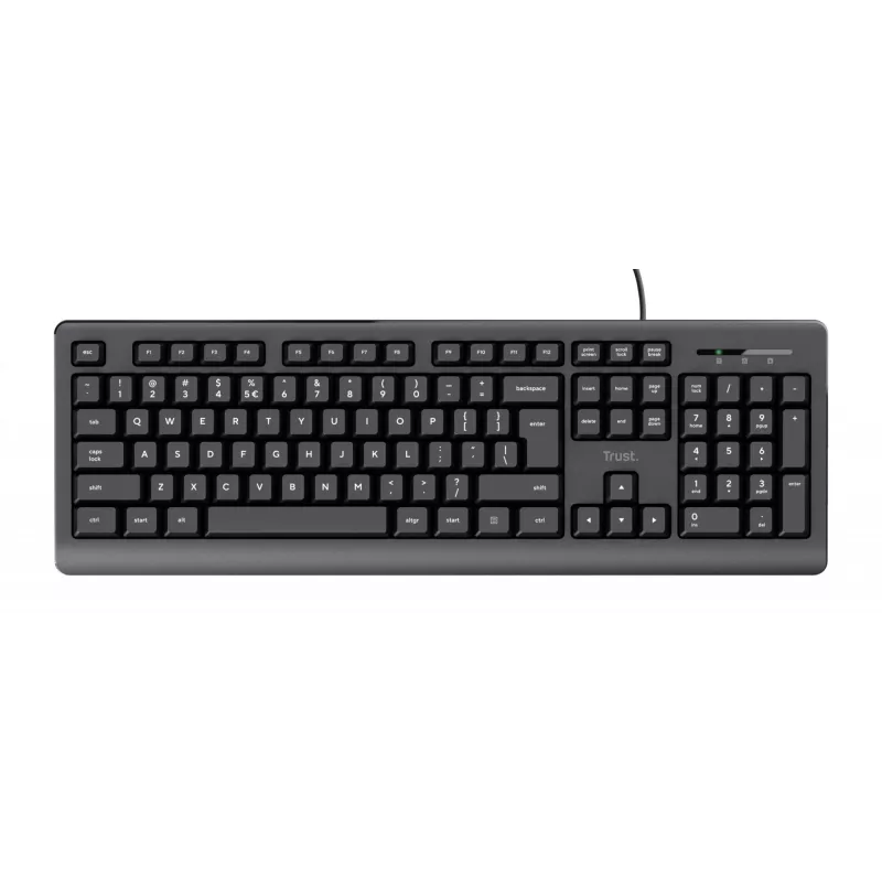 Trust TK-150 klávesnica univerzálna USB QWERTY čierna