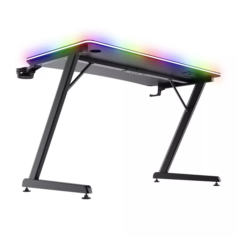 Stôl Trust GXT 710 Luminus Pro čierny obdĺžnikový ABS/PC 1200x600x740mm