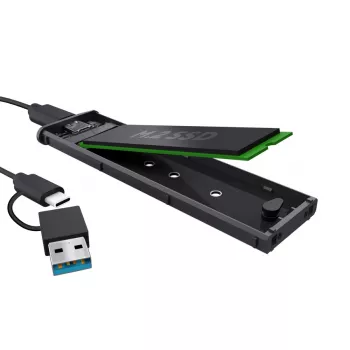 Puzdro na SSD TRUST 25806 čierne pre M.2, jednodiskové, do 4 TB, USB Type-C 10 Gbit/s (USB 3.2 Gen 2)