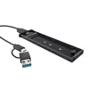 Puzdro na SSD TRUST 25806 čierne pre M.2, jednodiskové, do 4 TB, USB Type-C 10 Gbit/s (USB 3.2 Gen 2)
