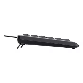 Káblová full-size klávesnica TRUST Primo Illuminated USB QWERTZ nemecká, 104 klávesov, čierna, 1,8 m kábel