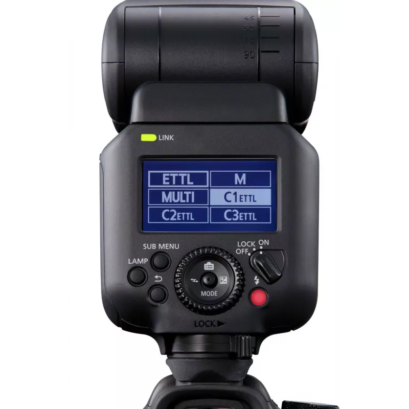 Blesk, Canon Speedlite EL-5 — slave blesk, Li-Ion LP-EL batéria, 491 g, čierny
