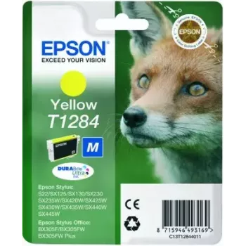 Epson Fox jednotlivé balenie žltá T1284 DURABrite Ultra atrament