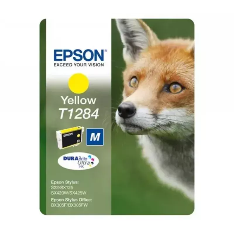 Epson Fox jednotlivé balenie žltá T1284 DURABrite Ultra atrament