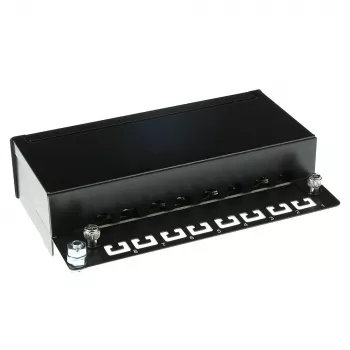 Nadomontážny tienený 8-portový CAT5E patch panel box ACT FA5001, 173×44×109 mm