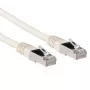 ACT ivory 3 metre LSZH SFTP CAT6A patch kábel s RJ45 konektormi