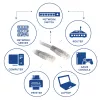 ACT sivý 30 m U/UTP CAT6 patch kábel s RJ45 konektormi