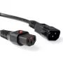 ACT napájací kábel C13 IEC Lock - C14 čierny 1,5 m, PC1003
