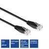 ACT čierny 0,9 metra U/UTP CAT6 patch kábel s RJ45 konektormi