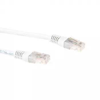 ACT biely 5,0 metra LSZH U/UTP CAT6 patch kábel s RJ45 konektormi