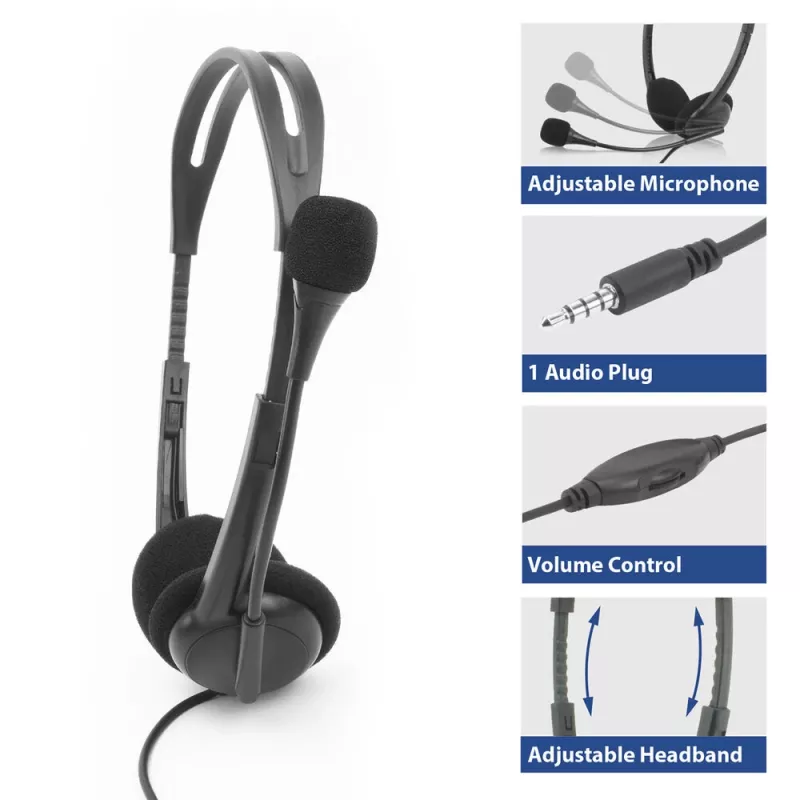 ACT headset so 3,5-mm audio konektorom