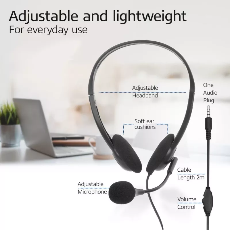 ACT headset so 3,5-mm audio konektorom