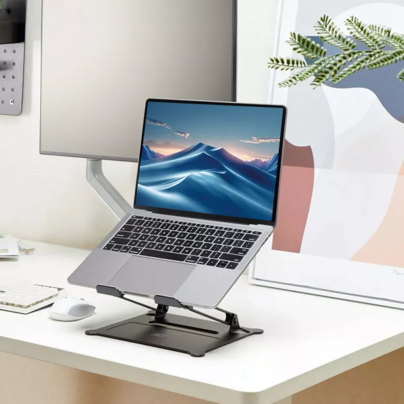 Stojan na notebook ACT AC8140 hliník plynulé nastavenie výšky čierny