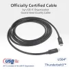ACT USB4 20Gbps 240W USB Type-C kábel 2m čierny USB-IF certifikovaný
