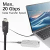 ACT USB4 20Gbps 240W USB Type-C kábel 2m čierny USB-IF certifikovaný