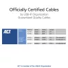 ACT USB4 20Gbps 240W USB Type-C kábel 2m čierny USB-IF certifikovaný