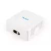 Gembird NCAC-2U5E-01 sieťová zásuvka na omietku, 2x RJ45 Cat5e, biela