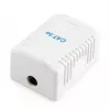 Gembird NCAC-1F5E-01 tienená sieťová zásuvka na omietku, 1x RJ45 Cat5e, biela