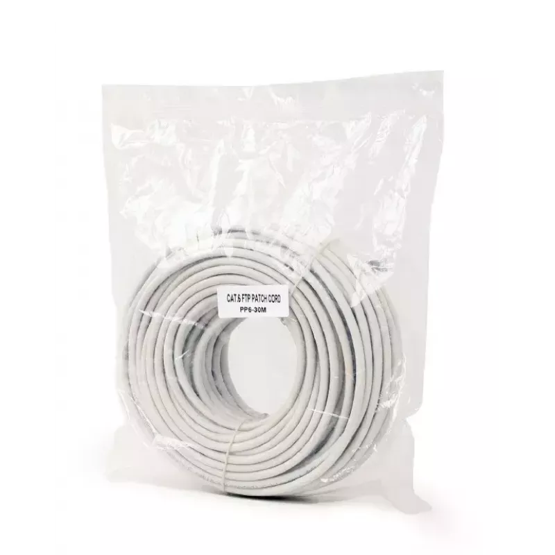 Sieťový kábel Gembird PP6-30M RJ-45 Cat6 30m sivý