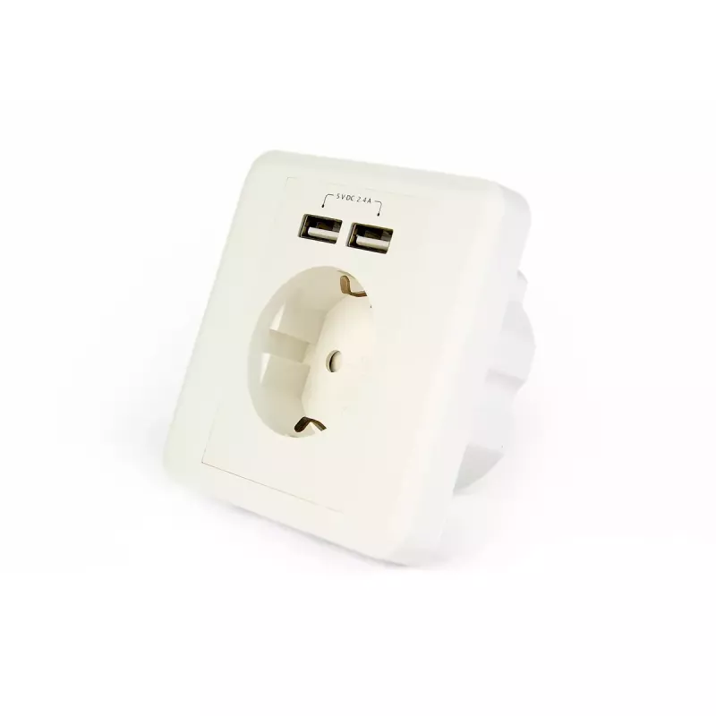 Zásuvka 2 x USB EnerGenie EG-ACU2A2-01