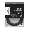 Sieťový kábel Gembird PP8-LSZHCU-BK-5M RJ-45 Cat8 5m čierny