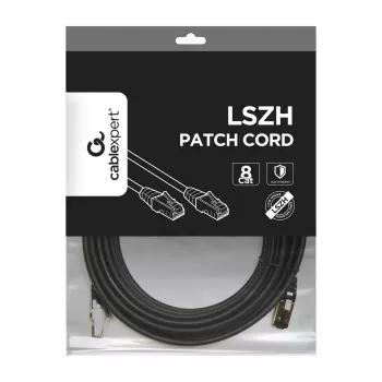 Sieťový kábel Gembird PP8-LSZHCU-BK-5M RJ-45 Cat8 5m čierny