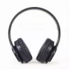 Káblový & bezdrôtový headset GEMBIRD BHP-LED-01, supra-aural, hlavový most, čierny, 0,3 m kábel, 150 g