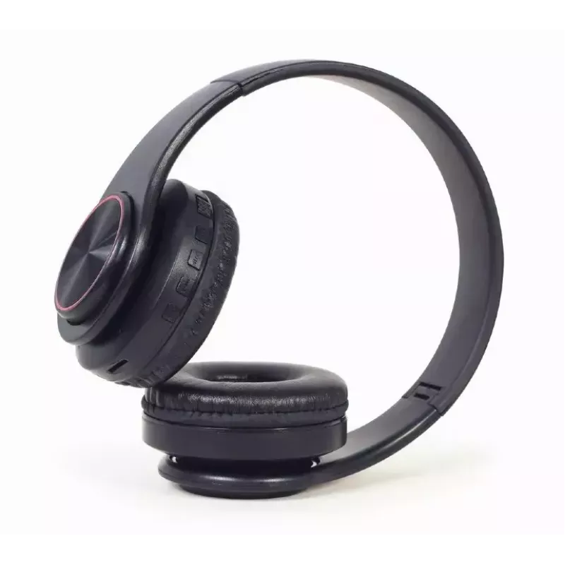 Káblový & bezdrôtový headset GEMBIRD BHP-LED-01, supra-aural, hlavový most, čierny, 0,3 m kábel, 150 g