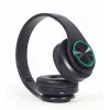 Káblový & bezdrôtový headset GEMBIRD BHP-LED-01, supra-aural, hlavový most, čierny, 0,3 m kábel, 150 g