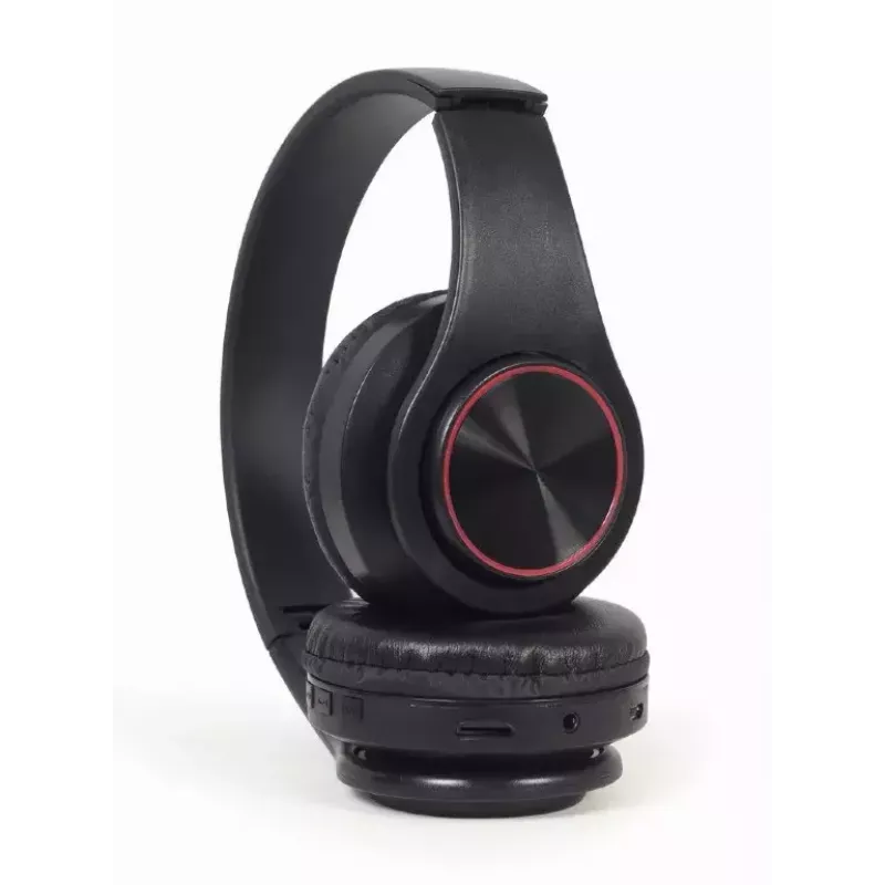 Káblový & bezdrôtový headset GEMBIRD BHP-LED-01, supra-aural, hlavový most, čierny, 0,3 m kábel, 150 g