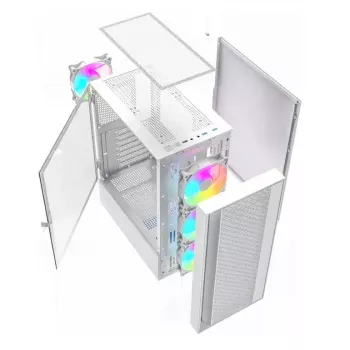 Počítačová skriňa Fornax 4000 ARGB, ATX, biela