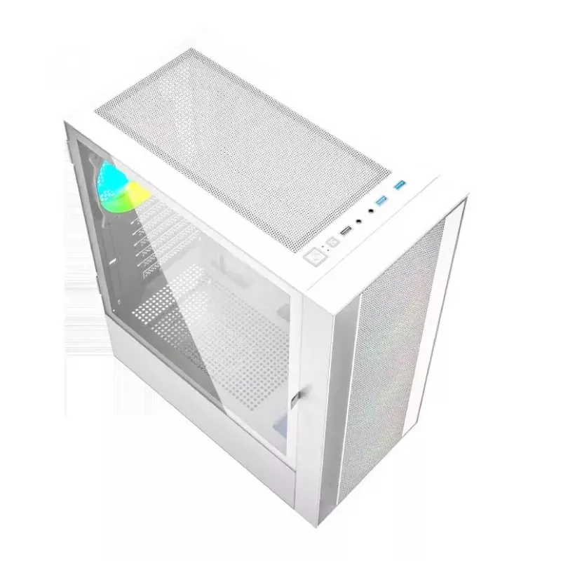 Počítačová skriňa Fornax 4000 ARGB, ATX, biela
