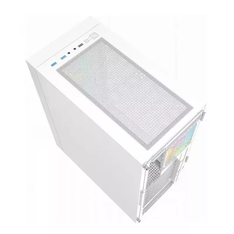 Počítačová skriňa Fornax 4000 ARGB, ATX, biela