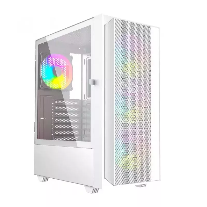 Počítačová skriňa Fornax 4000 ARGB, ATX, biela