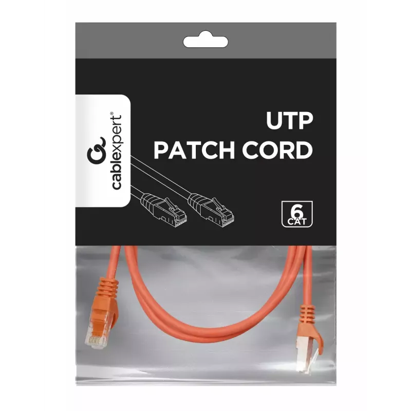 Sieťový kábel Gembird PP6U-1.5M/R RJ-45 Cat6 1,5m červený