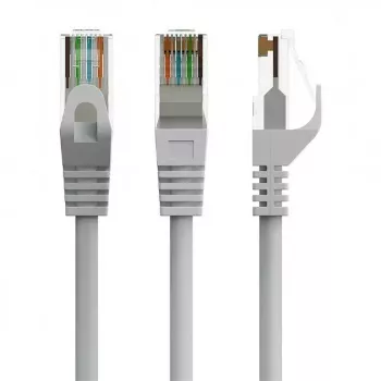 Patch kábel GEMBIRD PP6U-CU-0.5M RJ45 Cat.6 0,5m sivý