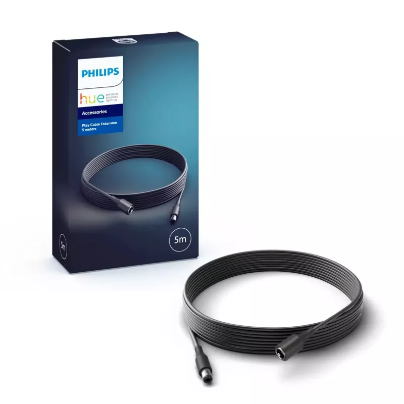 Predlžovací kábel Philips Hue White and colour ambience Play – 5000 mm, 110–240V