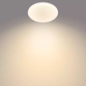 Philips Functional Super tenké stropné svietidlo 15 W, LED, nevymentiteľný svetelný zdroj, 2700 K, 1300 lm, IP20, biela