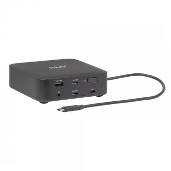 USB-C Quad DisplayLink dokovacia stanica CLUB 3D CSV-2542 — 2× DisplayPort 8K60Hz, 2× HDMI 4K60Hz, PD 100W, 2.5G Ethernet
